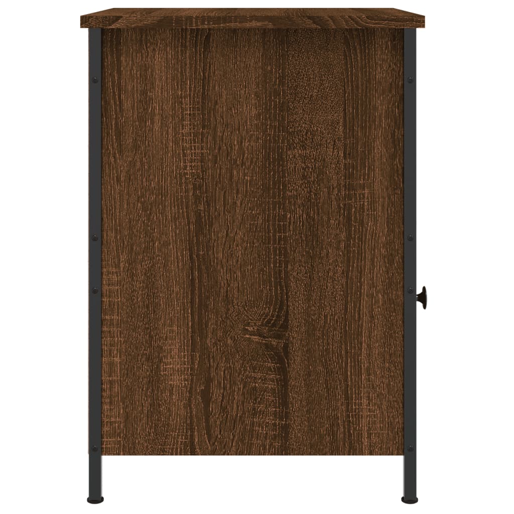 vidaXL Tables de chevet 2pcs Chêne marron 40x42x60cm Bois d'ingénierie