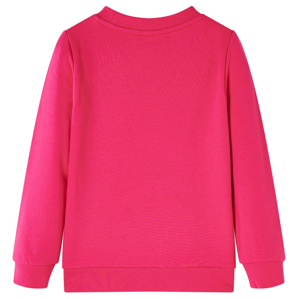 Sweatshirt pour enfants rose vif 104