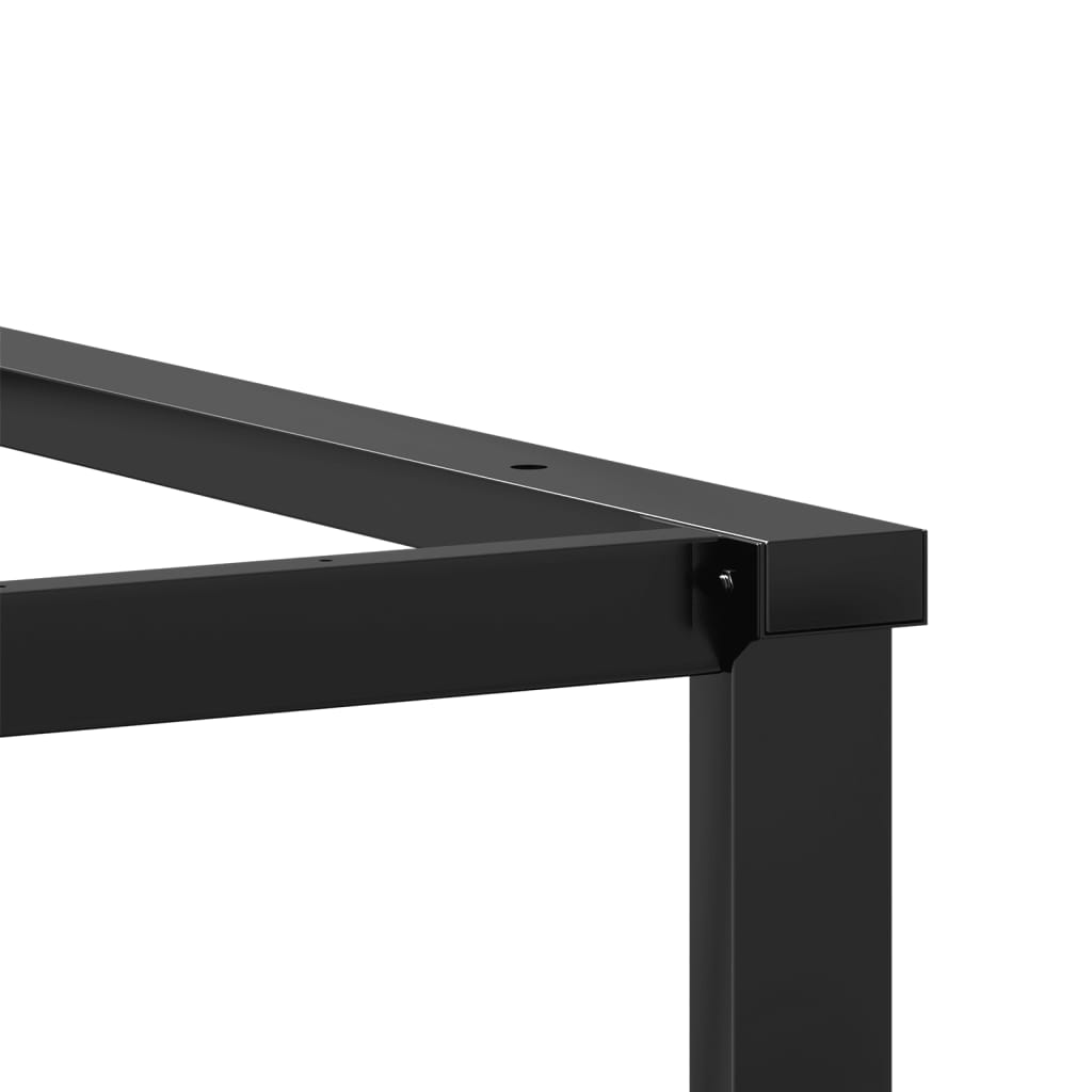 vidaXL Pieds de table à manger cadre en O 160x80x73 cm fonte