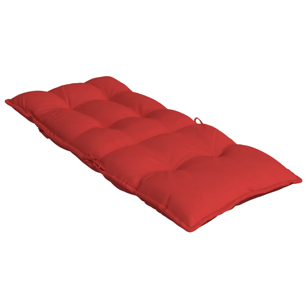 vidaXL Coussins de chaise à dossier haut lot de 2 rouge tissu oxford