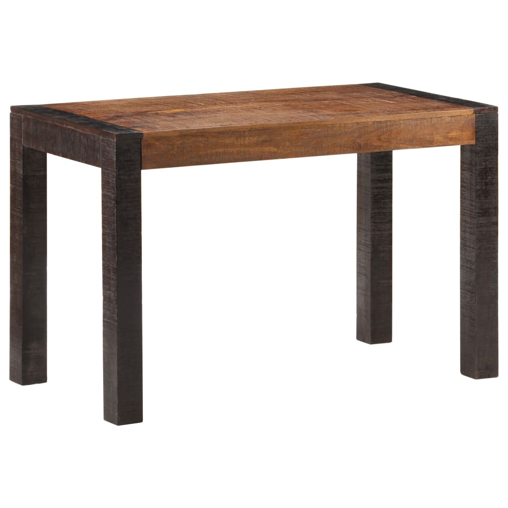 vidaXL Table à dîner 120x60x76 cm Bois de manguier solide brut