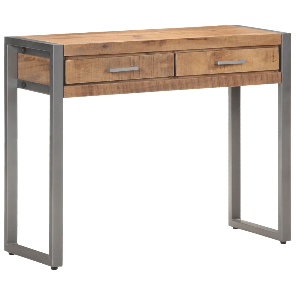 vidaXL Table console 95x35x75 cm Bois de manguier massif