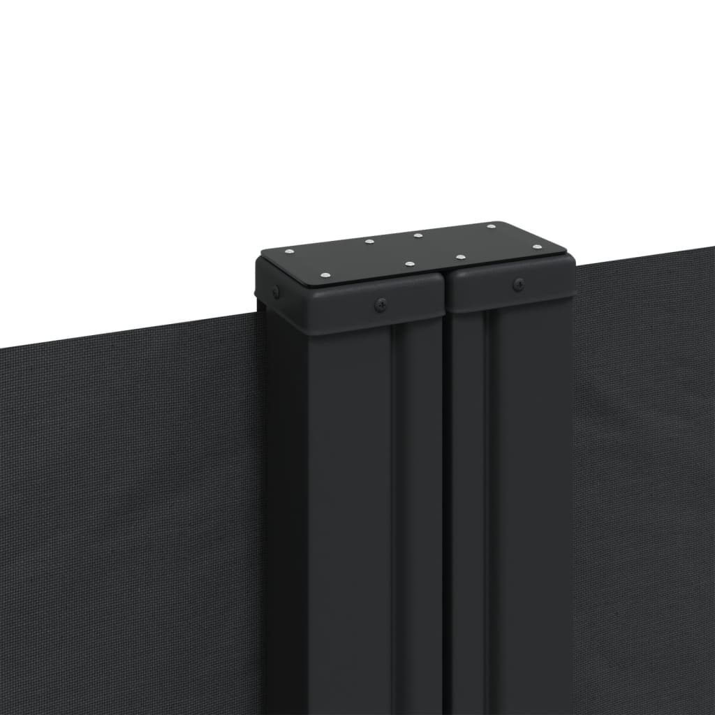 vidaXL Auvent latéral rétractable noir 200x600 cm