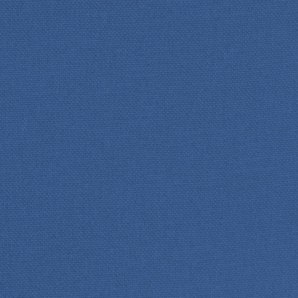 vidaXL Fauteuil cabriolet avec repose-pied bleu tissu