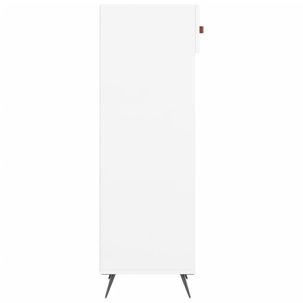 vidaXL Armoire à chaussure Blanc brillant 30x35x105 cm Bois ingénierie