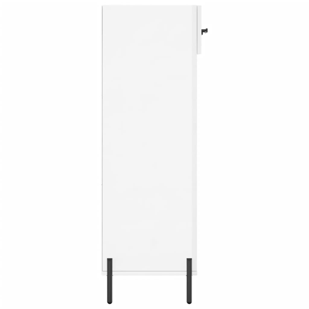 vidaXL Armoire à chaussure Blanc brillant 60x35x105 cm Bois ingénierie