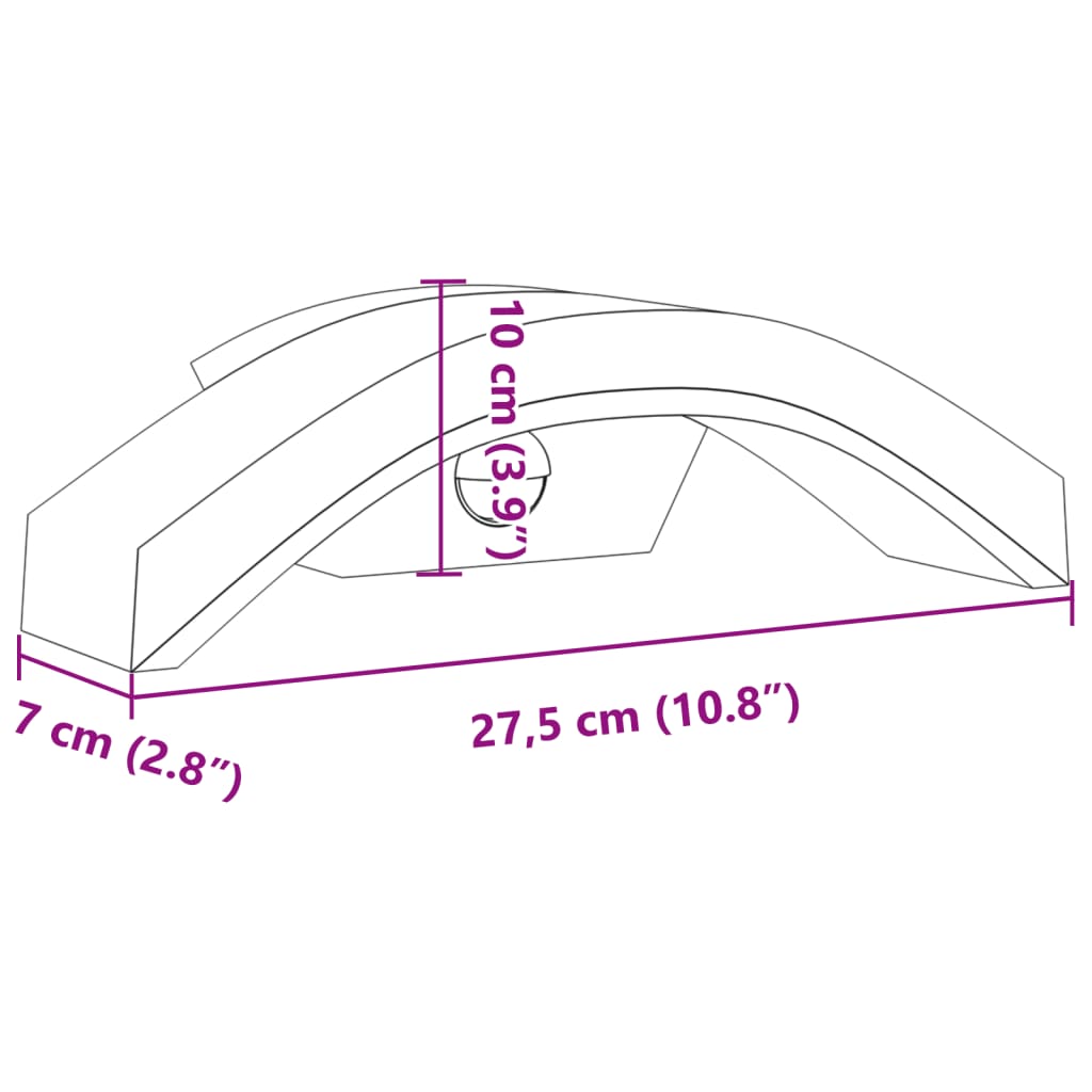 vidaXL Applique murale LED d'extérieur avec capteurs blanc