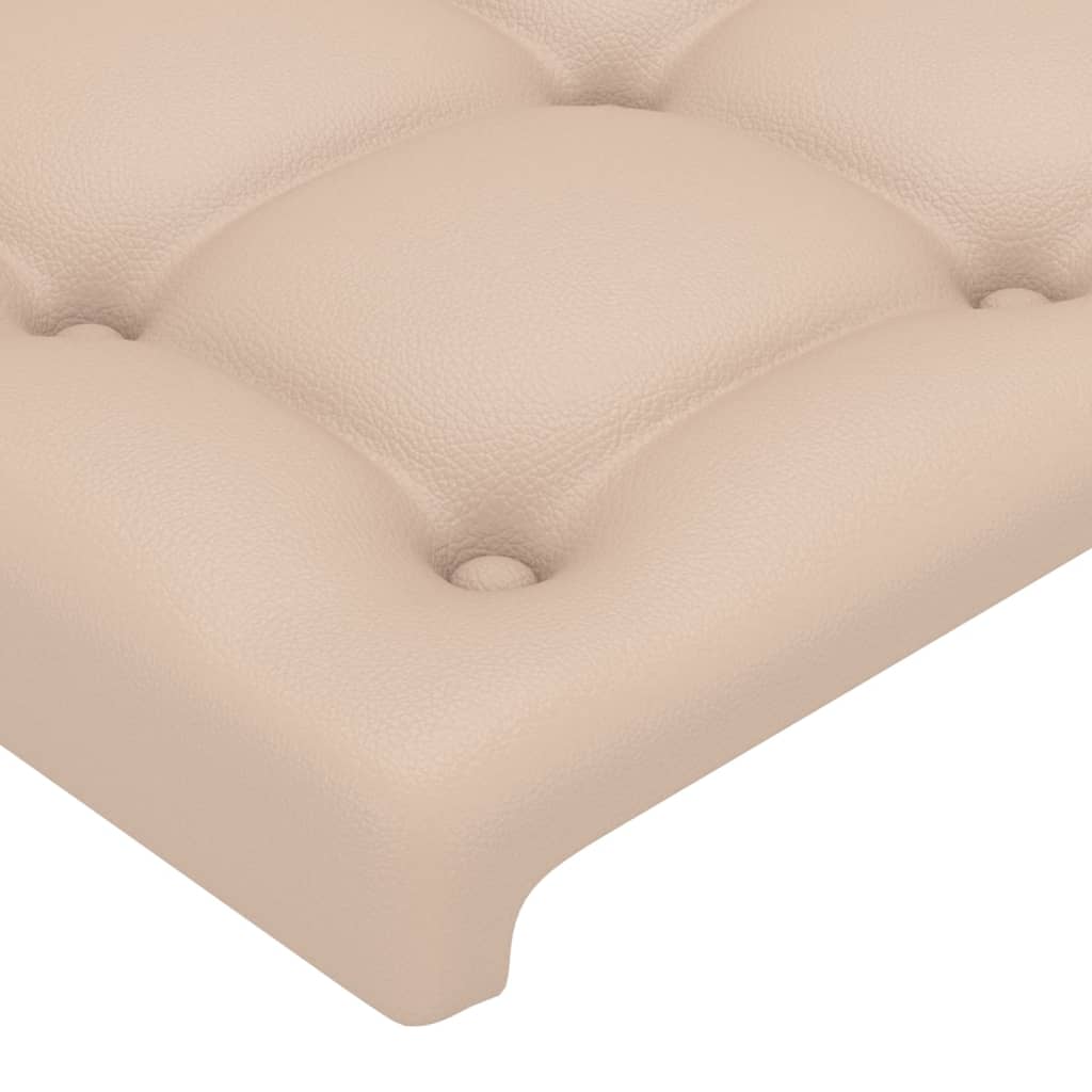 vidaXL Tête de lit avec oreilles Cappuccino 103x16x118/128 cm