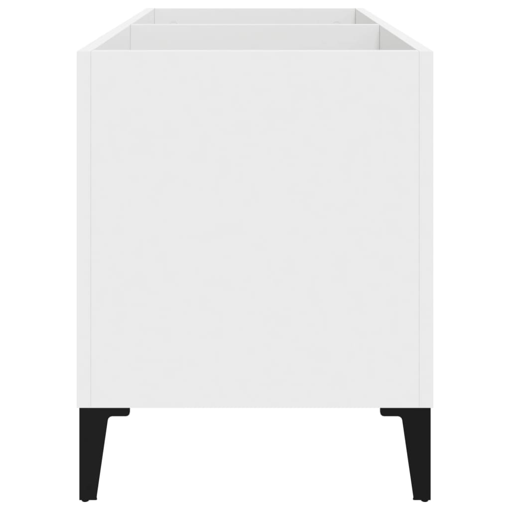 vidaXL Armoire à disques blanc 74,5x38x48 cm bois d'ingénierie