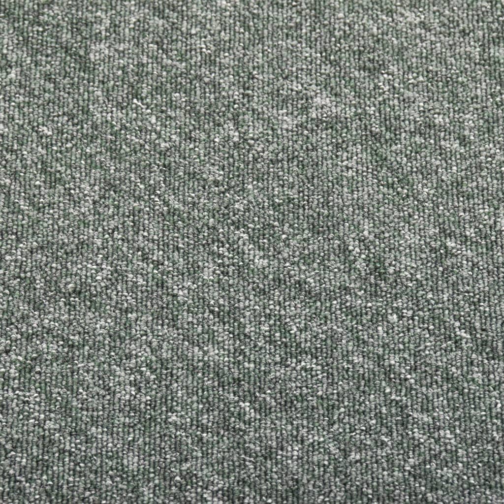 vidaXL Dalles de tapis de sol 20 pcs 5 m² 50x50 cm Vert