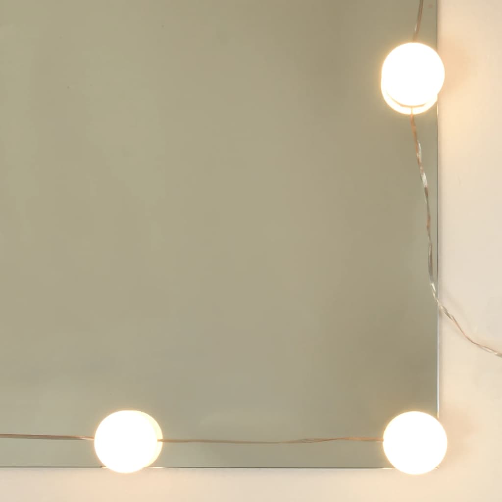 vidaXL Armoire à miroir avec LED Gris béton 70x16,5x60 cm