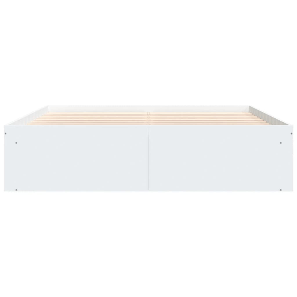 vidaXL Cadre de lit blanc 140x200 cm