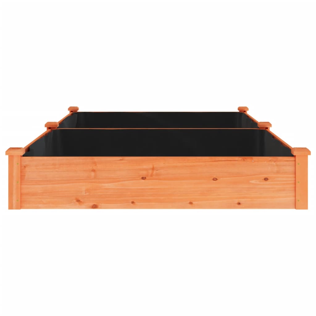 vidaXL Lit surélevé de jardin doublure 240x120x25 cm bois massif sapin