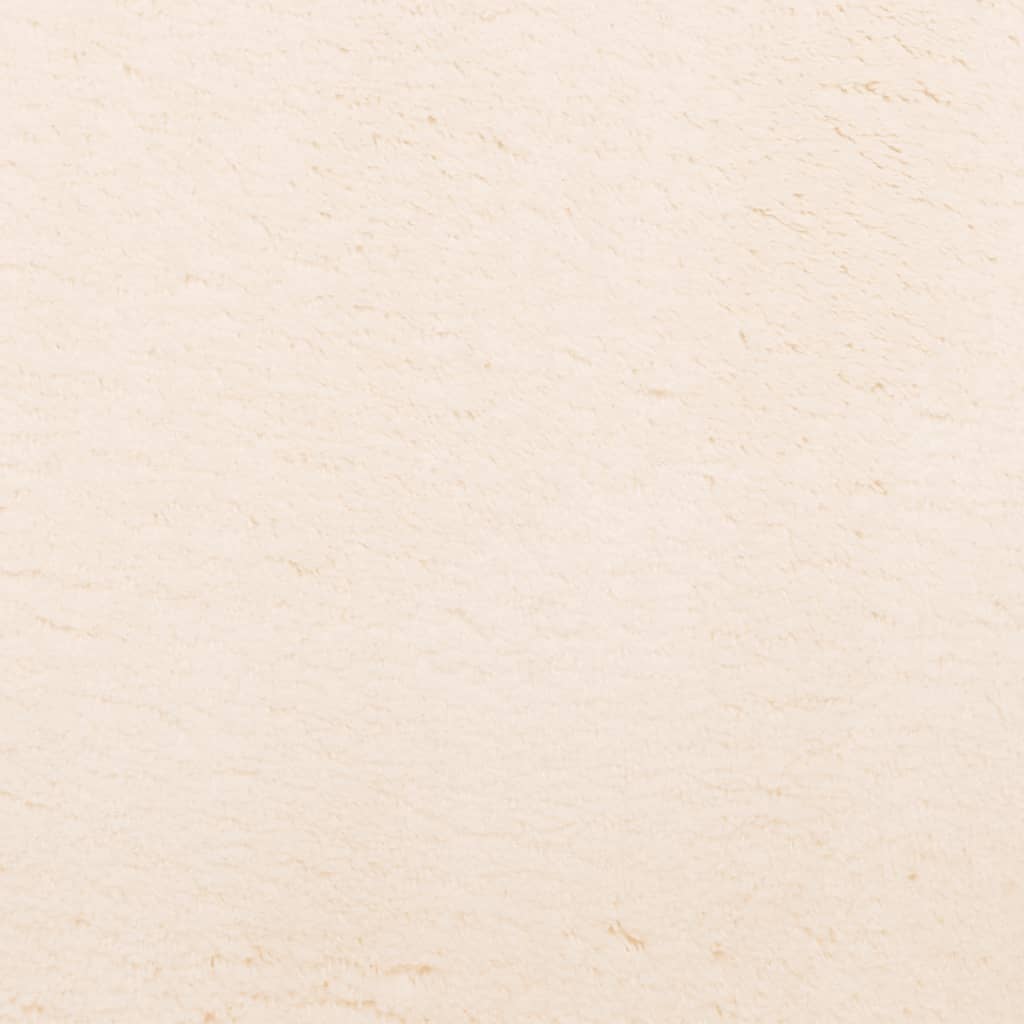 vidaXL Tapis HUARTE à poils courts doux et lavable beige 120x120 cm