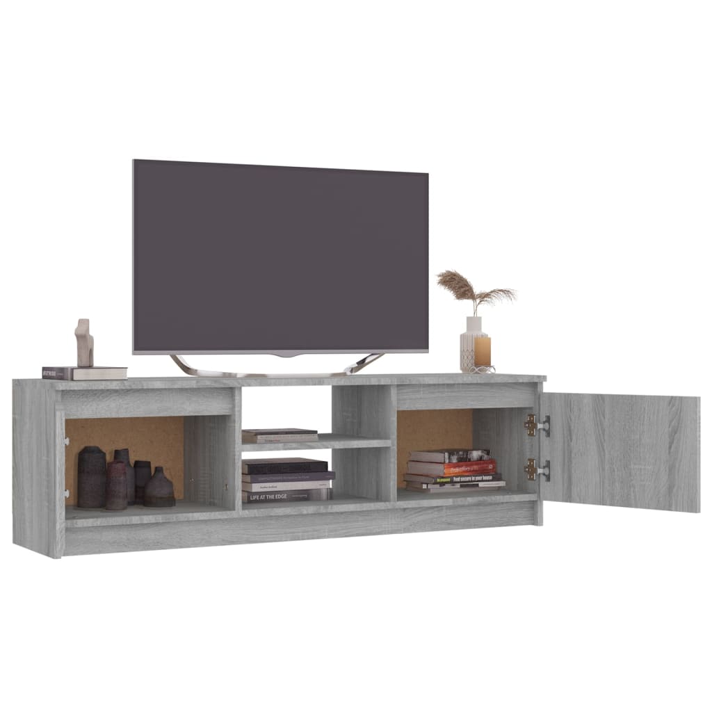 vidaXL Meuble TV Sonoma gris 120x30x35,5 cm Bois d'ingénierie