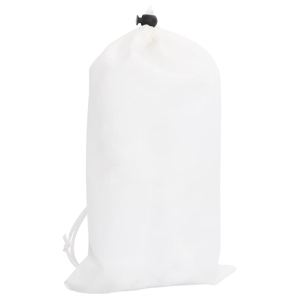 vidaXL Filet de camouflage avec sac de rangement 613x138 cm blanc