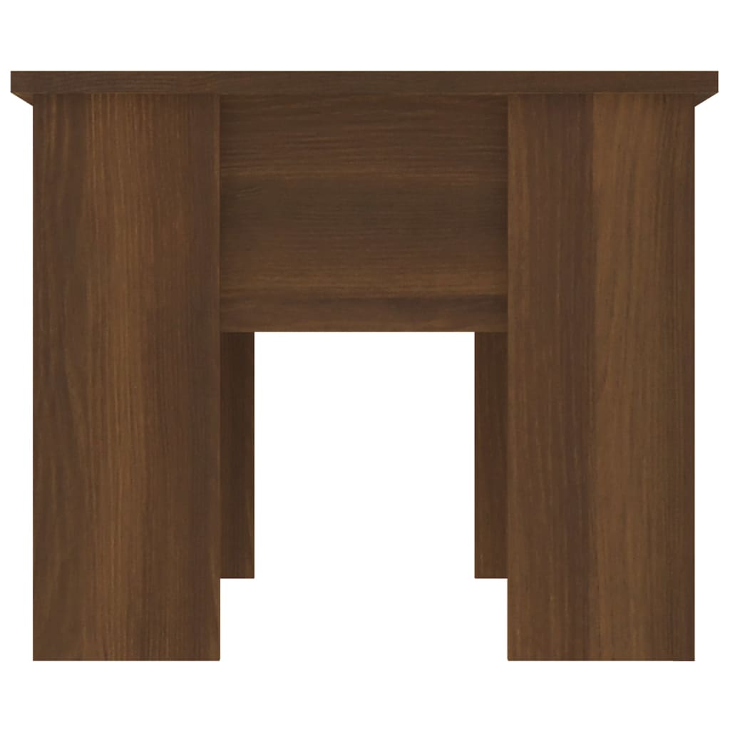 vidaXL Table basse Chêne marron 79x49x41 cm Bois d'ingénierie
