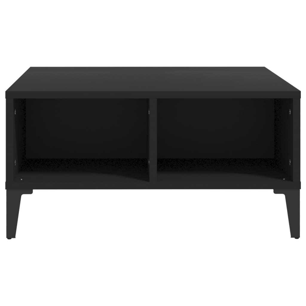 vidaXL Table basse Noir 60x60x30 cm Aggloméré