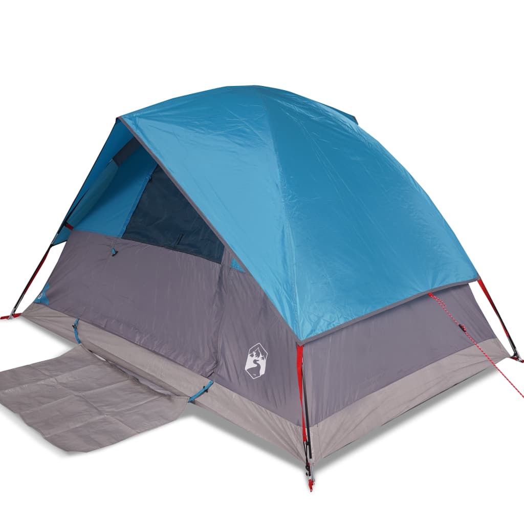 vidaXL Tente de camping à dôme 2 personnes bleu imperméable