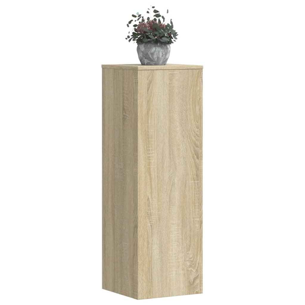 vidaXL Support pour plantes chêne sonoma 33x33x100cm bois d'ingénierie