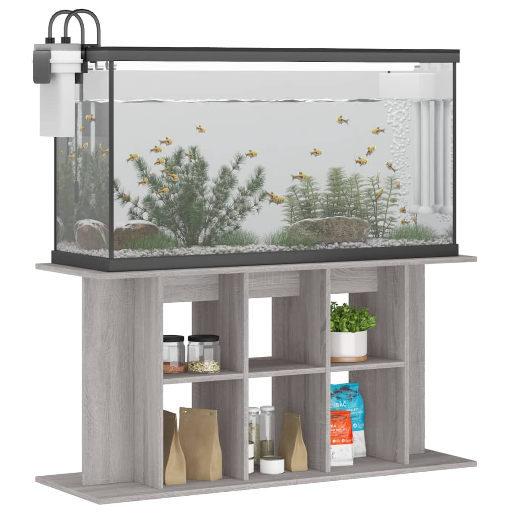 vidaXL Support pour aquarium sonoma gris 120x40x60cm bois d'ingénierie