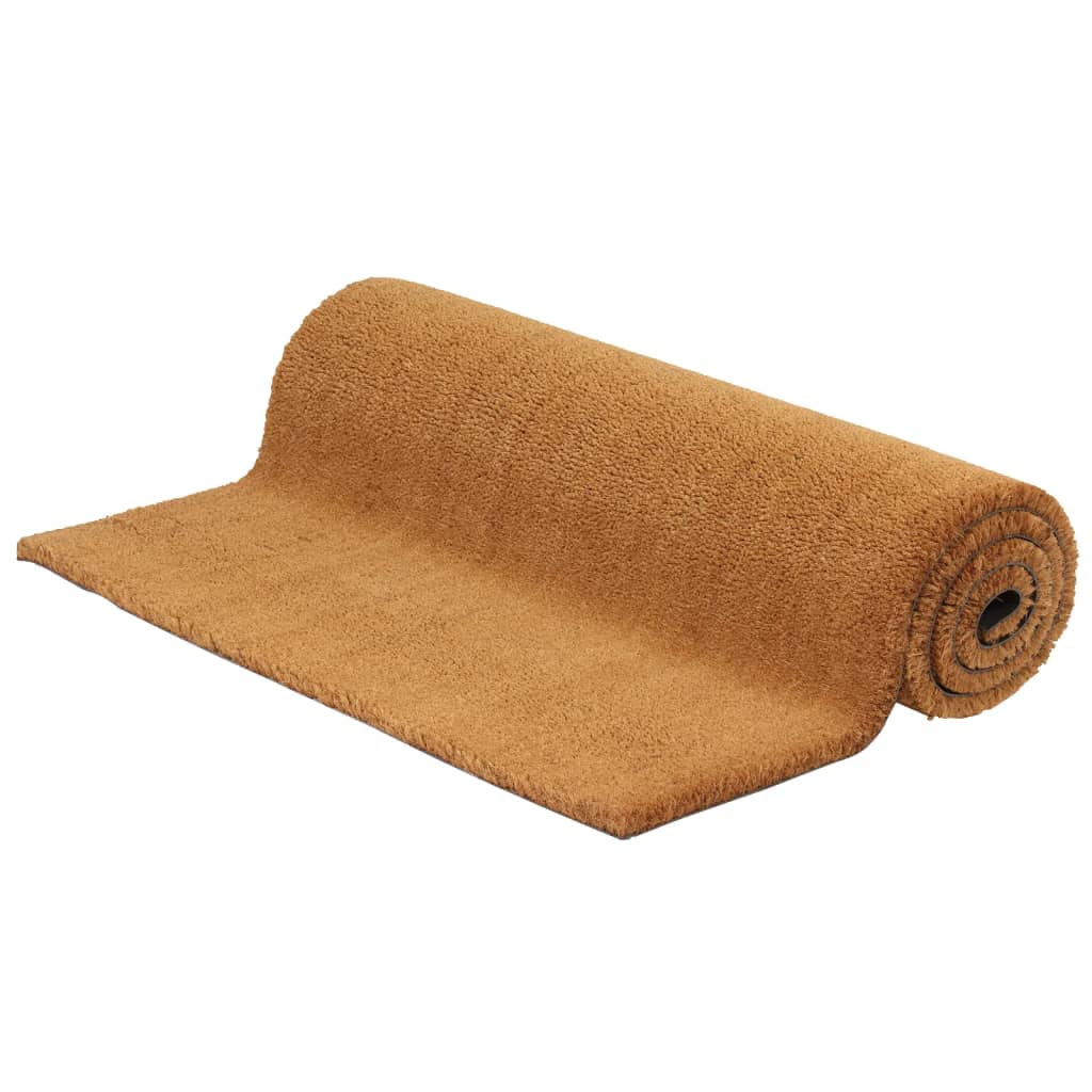 vidaXL Tapis de porte naturel 80x100 cm fibre de coco touffeté