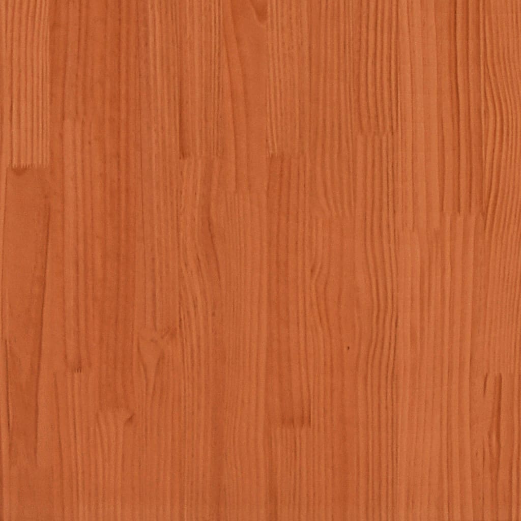 vidaXL Tête de lit cire marron 135 cm bois massif de pin
