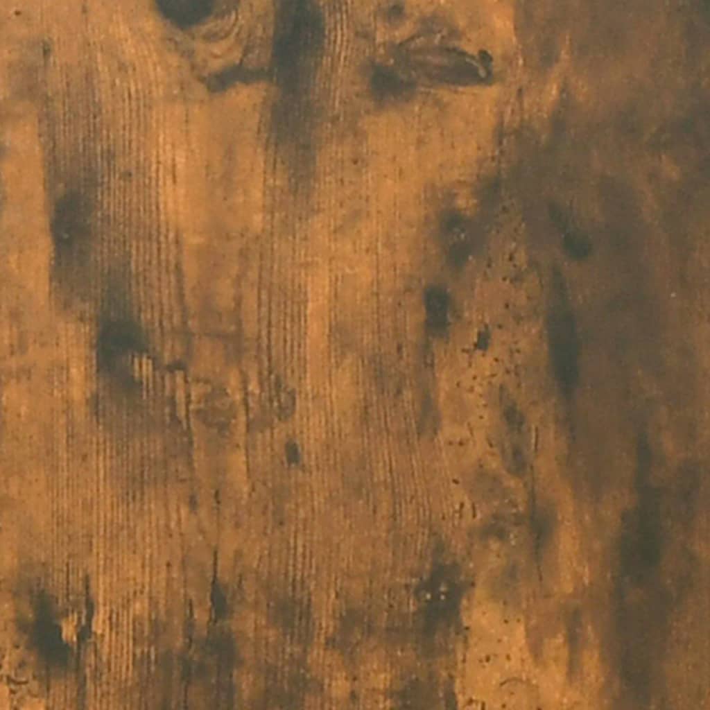 vidaXL Armoire de plancher à tiroir Chêne fumé 40x46x81,5 cm Bois