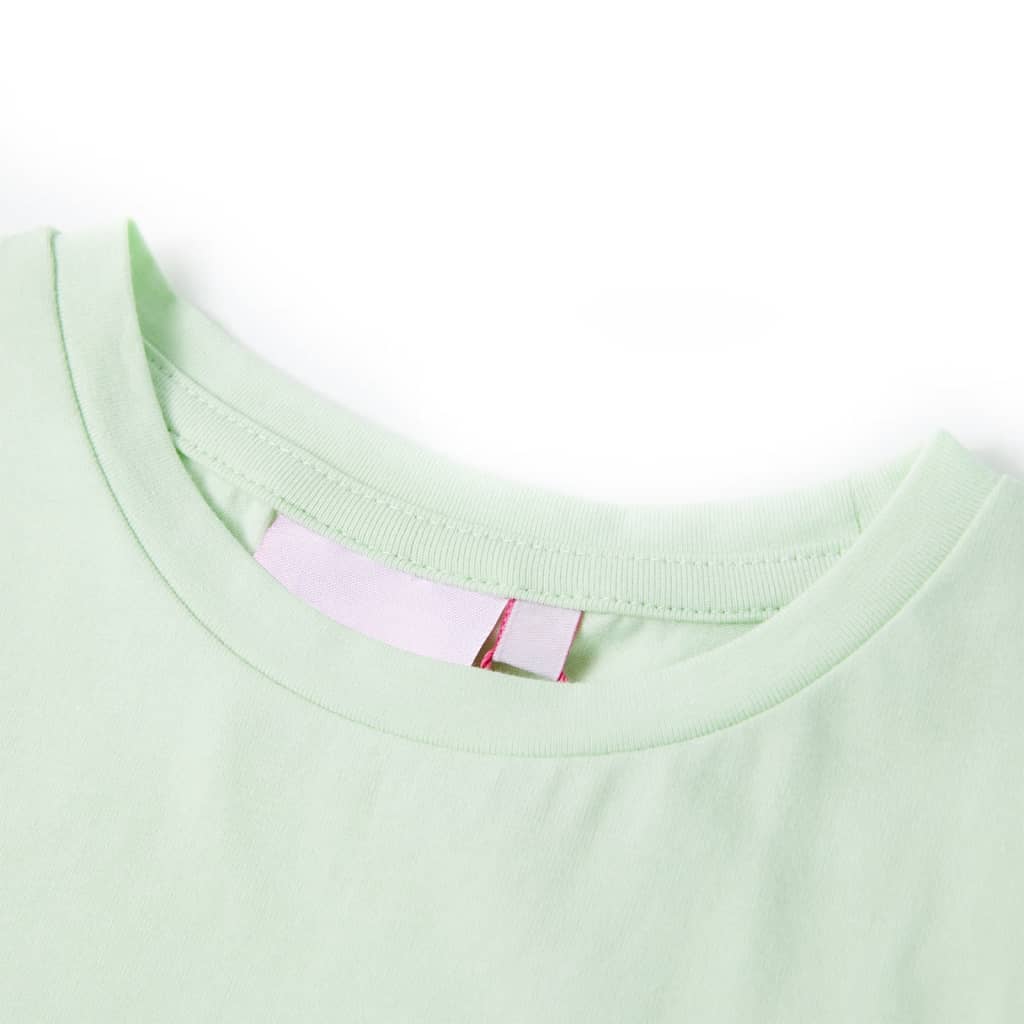 T-shirt enfant à manches courtes vert tendre 104