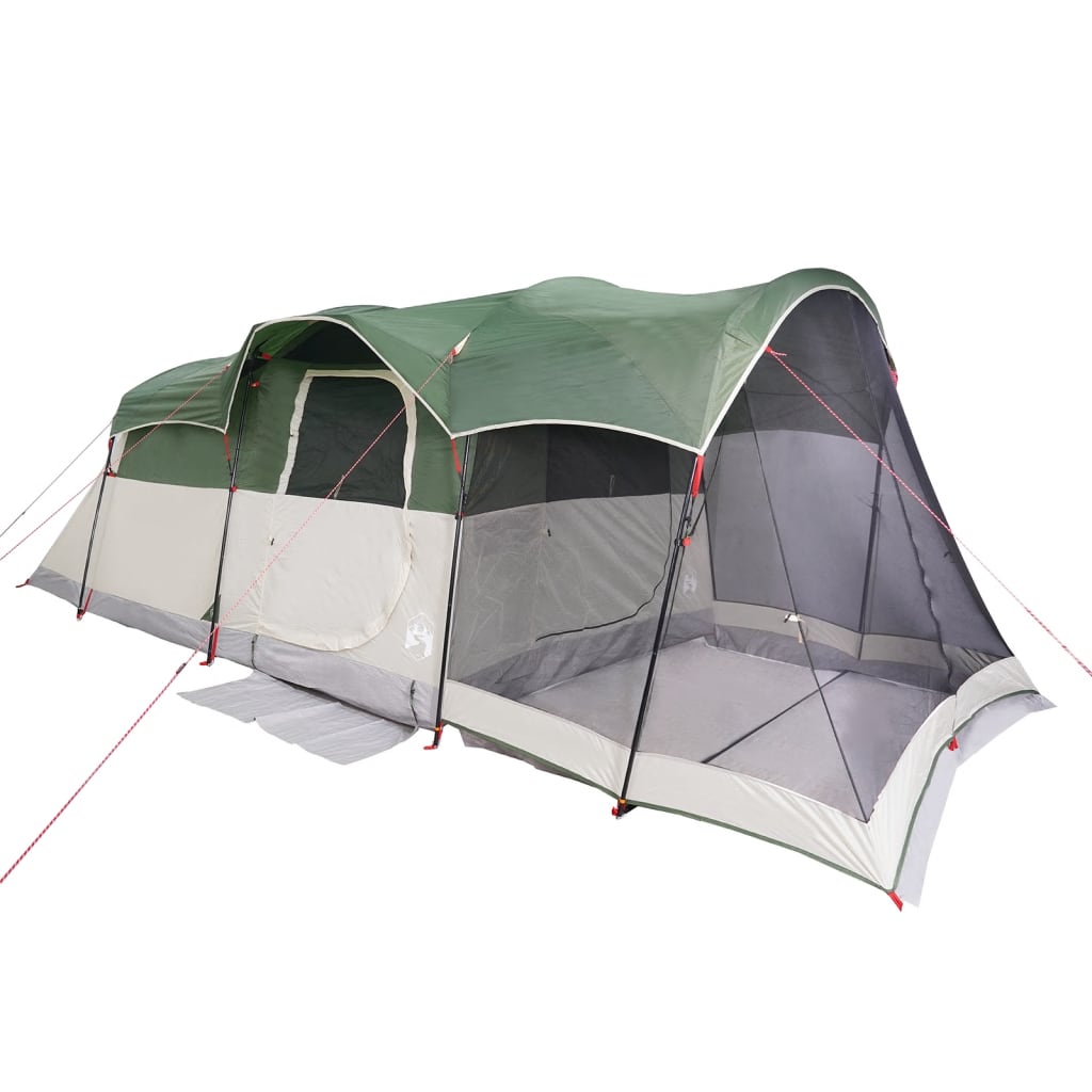 vidaXL Tente familiale tunnel 8 personnes vert imperméable