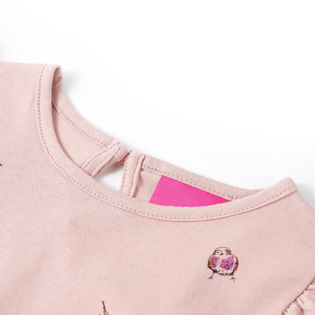 T-shirt pour enfants à manches longues rose 140