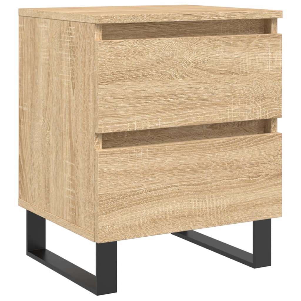 vidaXL Table de chevet chêne sonoma 40x35x50 cm bois d’ingénierie