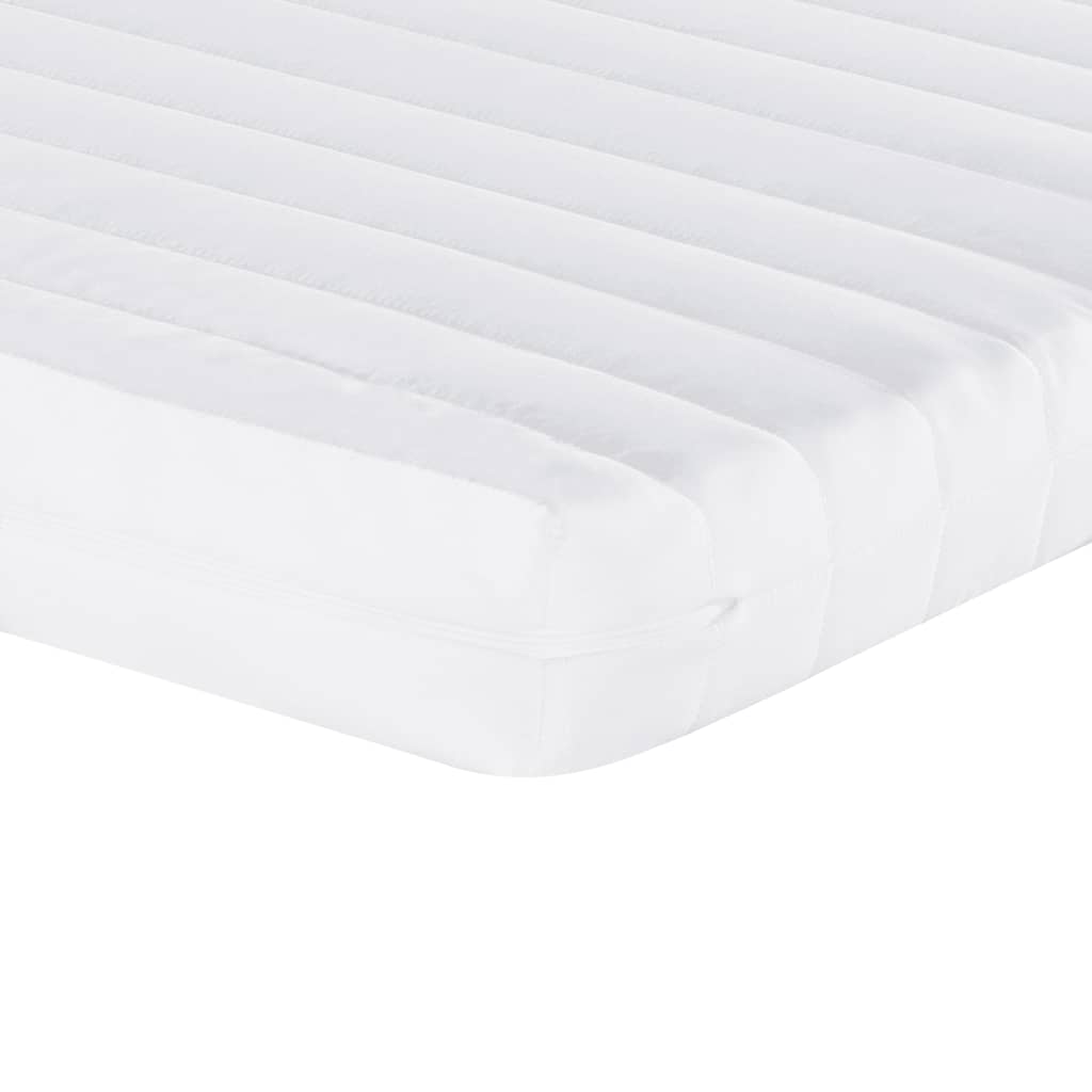 vidaXL Matelas en mousse blanc 180x200 cm 7 zones dureté 20 ILD