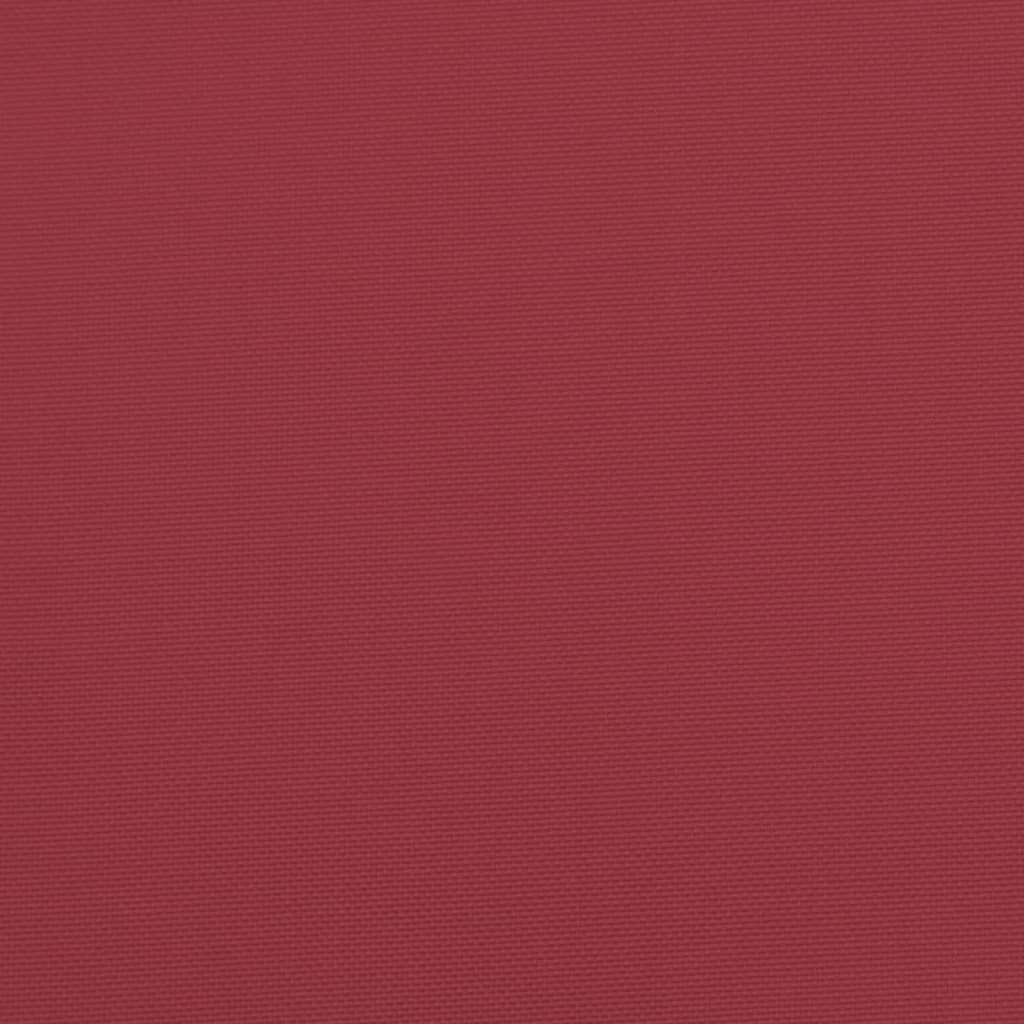 vidaXL Coussins de canapé palette 5 pcs Rouge bordeaux