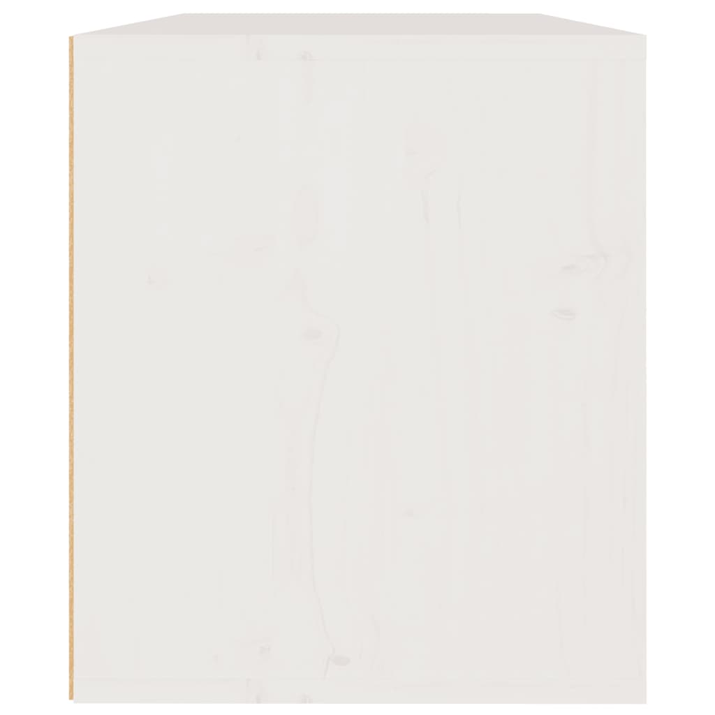 vidaXL Armoire murale Blanc 60x30x35 cm Bois de pin massif