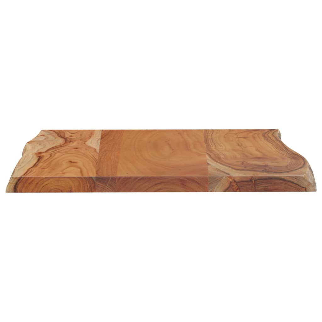 vidaXL Dessus de table 80x60x2,5 cm rectangulaire bois massif acacia