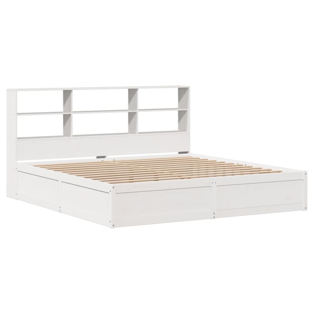 vidaXL Cadre de lit sans matelas blanc 180x200 cm bois massif de pin