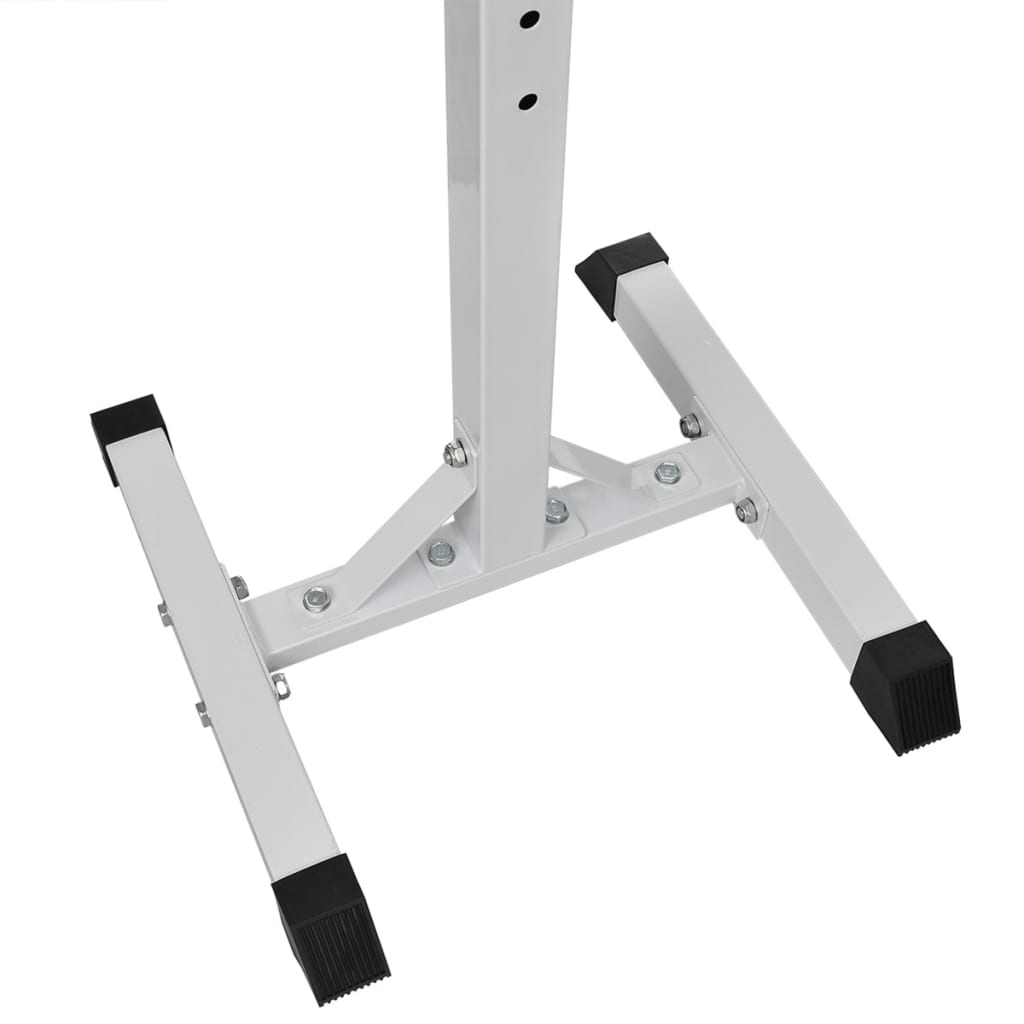 vidaXL Support d'haltères avec jeu d'haltères et de poids 60,5 kg