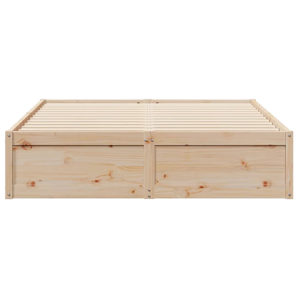 vidaXL Cadre de lit sans matelas 160x200 cm bois massif de pin