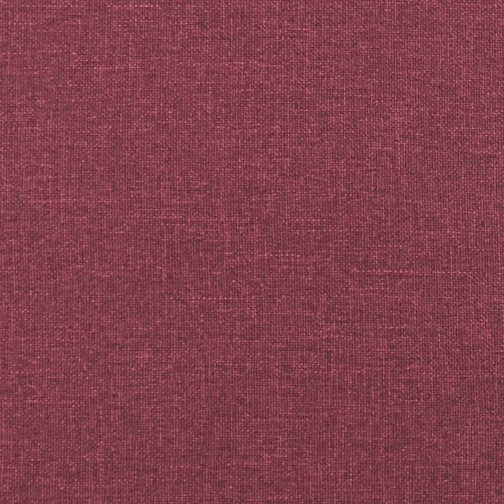 vidaXL Canapé à 2 places Rouge bordeaux 140 cm Tissu