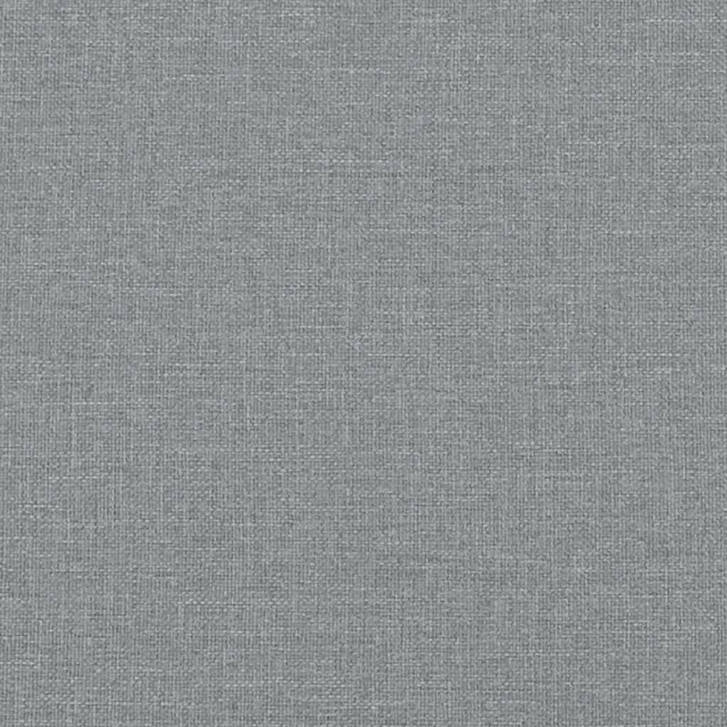 vidaXL Canapé 3 places avec oreillers gris clair 180 cm tissu