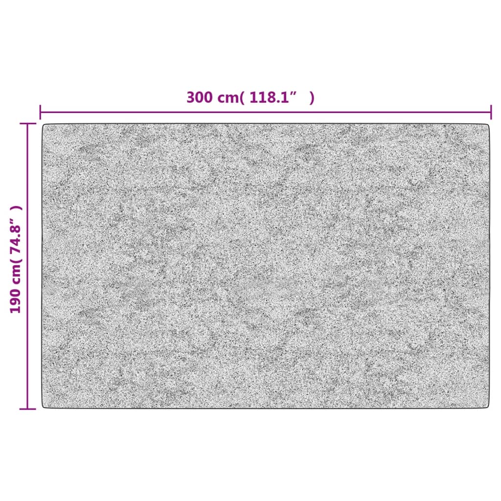 vidaXL Tapis lavable multicolore 190x300 cm antidérapant