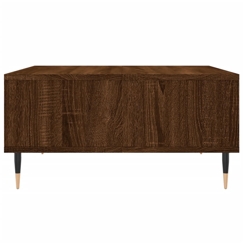 vidaXL Table basse chêne marron 60x60x30 cm bois d'ingénierie