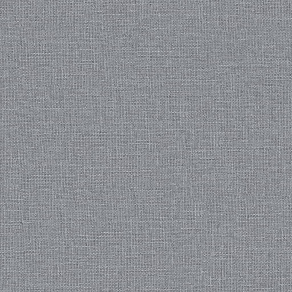 vidaXL Canapé-lit avec porte-gobelets gris clair tissu