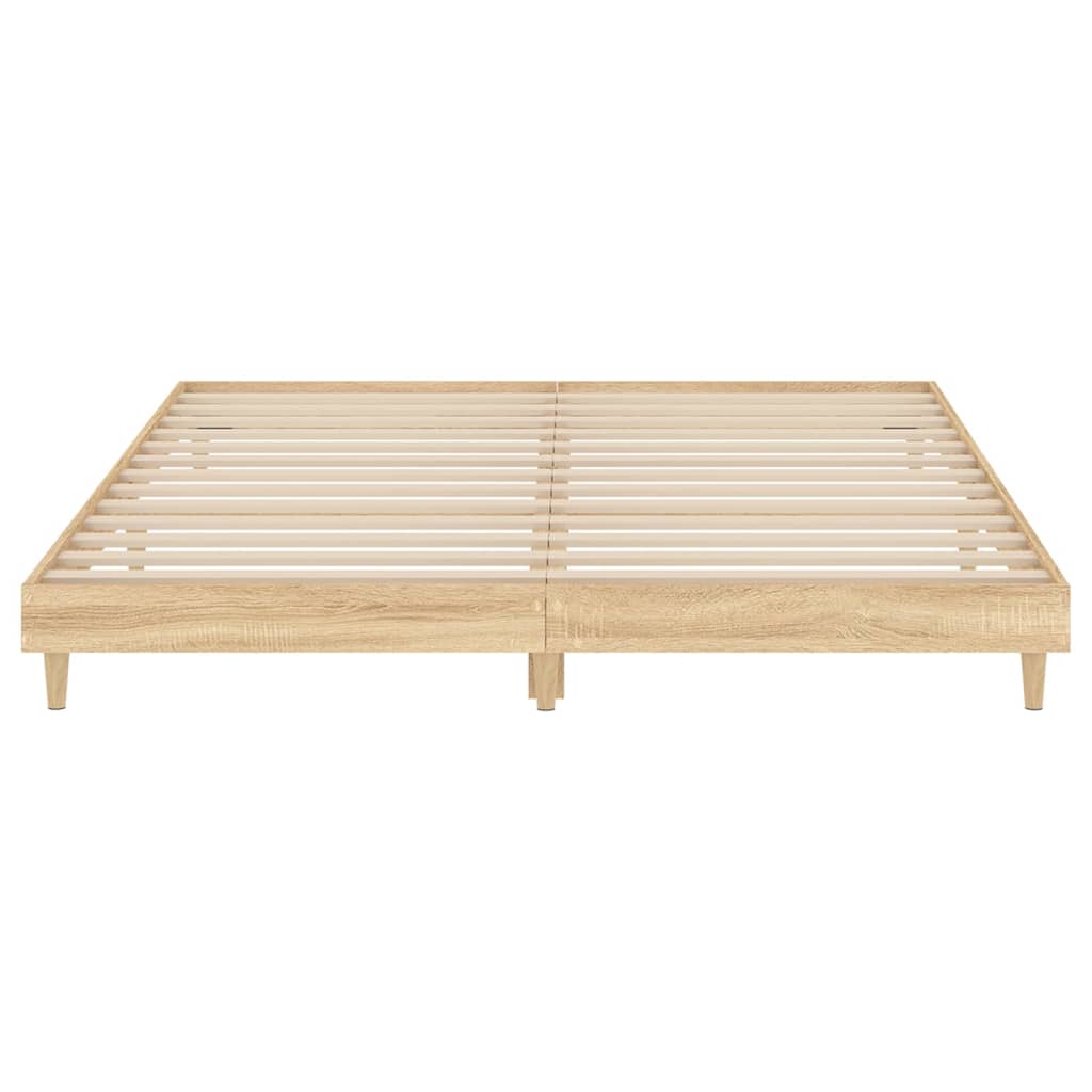 vidaXL Cadre de lit sans matelas chêne sonoma 180x200 cm