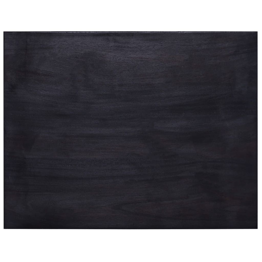 vidaXL Commode Noir clair 45x35x100 cm Bois d'acajou massif
