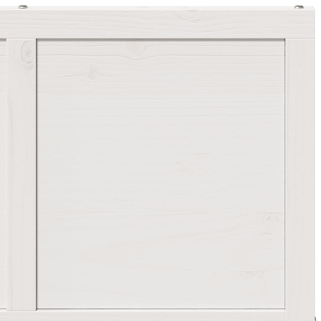 vidaXL Porte de grange blanc 80x208 cm bois massif de pin