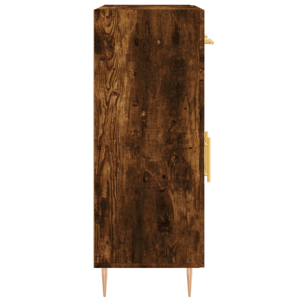 vidaXL Buffet chêne fumé 69,5x34x90 cm bois d'ingénierie