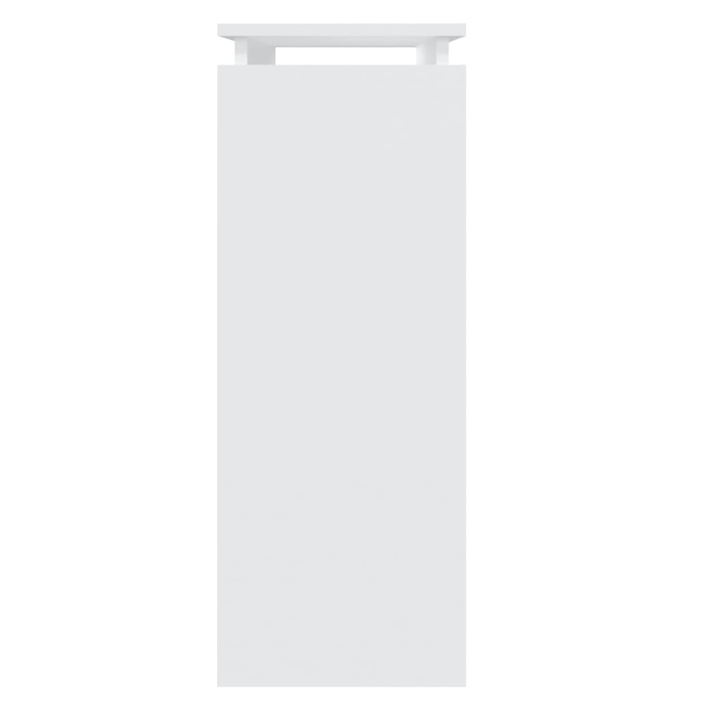 vidaXL Table console blanc 80x30x80 cm bois d'ingénierie
