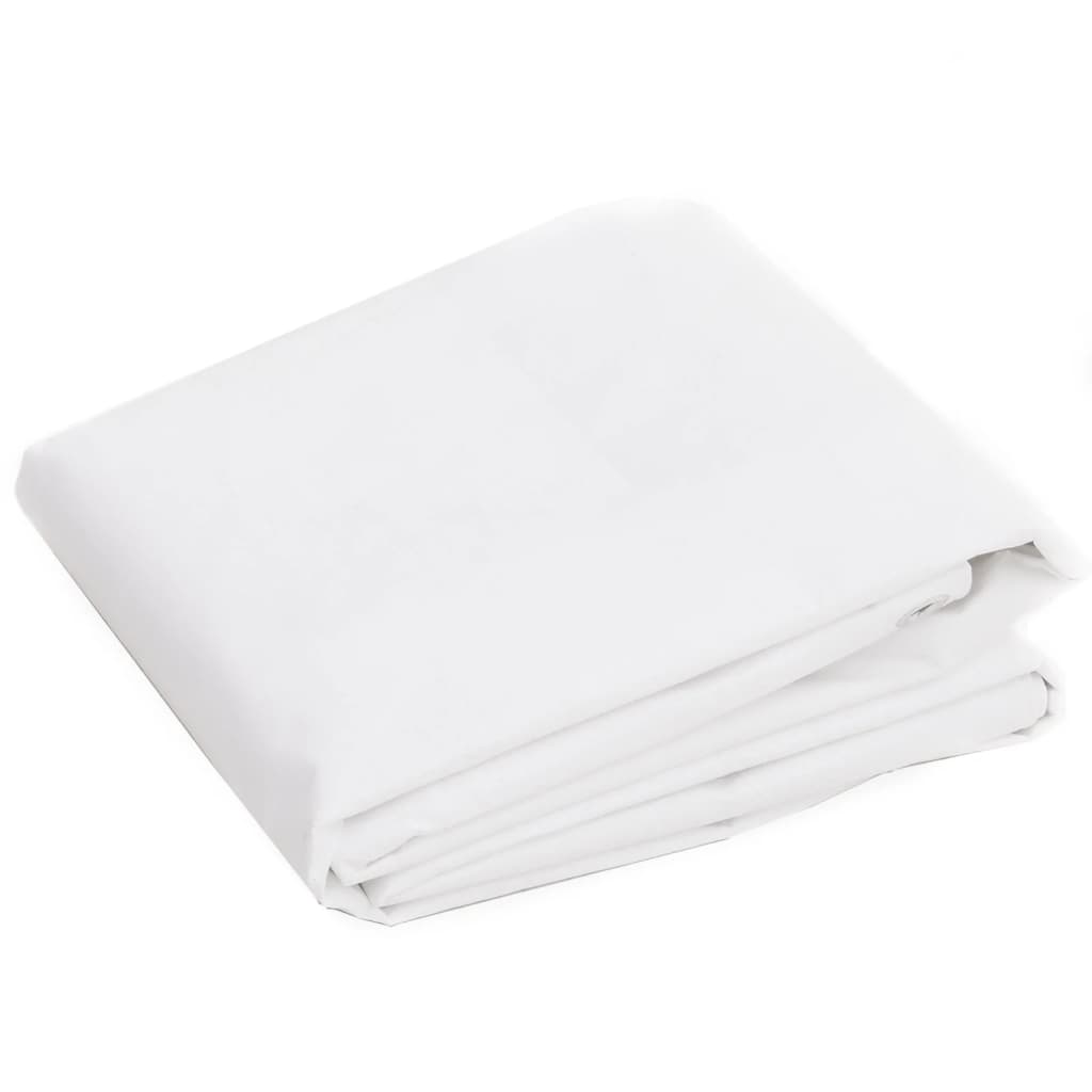 vidaXL Bâche 260 g/m² 6x12 m Blanc PEHD